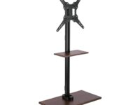 Brateck TV Floorstand 40x40 1.07m 35kg Shelf & MDF FS41-44T-02