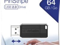 Verbatim USB Drive 2.0 Pinstripe 64GB Black