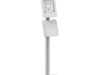 Brateck Tablet FloorStand AntiTheft 10-11'' with Brochure Holder PAD34-04 White