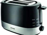 Gorenje Kitchen Toaster 850W 2 Slots 7 Heating Levels T850BK Black