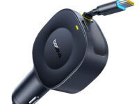 Baseus Car Charger 30W VR2 with Retractable Cable Black
