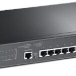 TP-LINK SWITCH 8PORTS GIGABIT LAN PORTS, 2 SFP PORTS, MANAGED, QOS, L2, VLAN, RACKMOUNT, UK PLUG