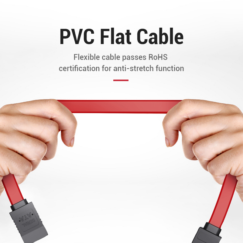 Vention IT Cable SATA 3.0 Cable 0.5M Red KDDRD - Image 4