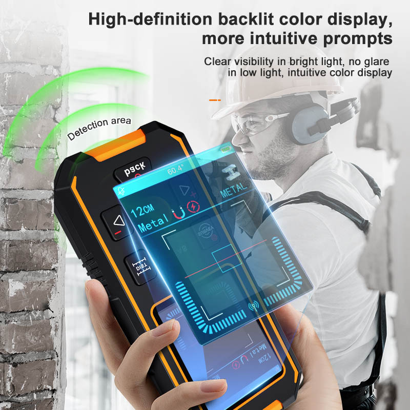 Noyafa Multifunctional Wall Detector / Stud Finder detect metal, wood, and live wires NF-513S - Image 7