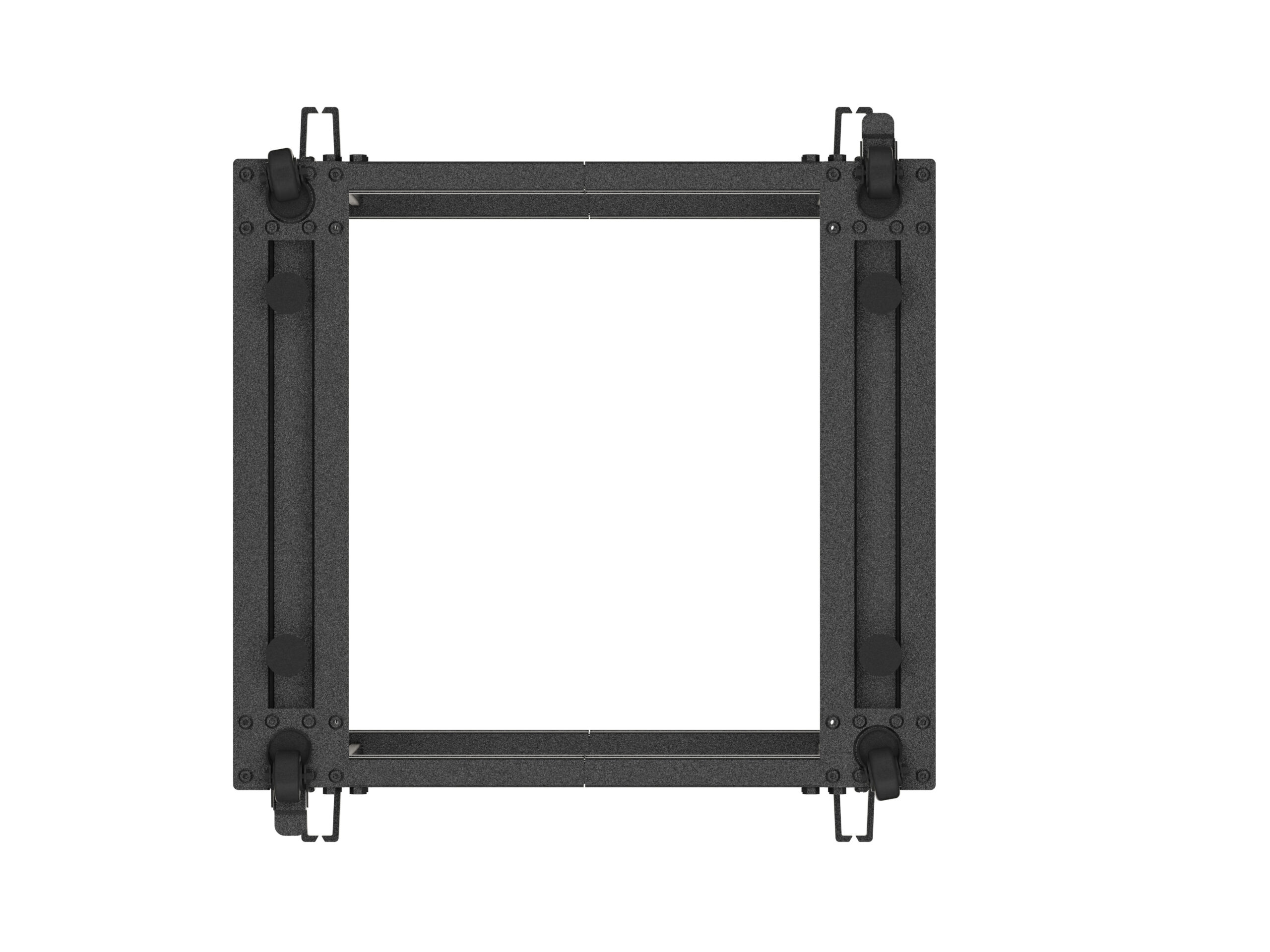 Lanberg Open Rack 19" 12U Adj.Depth 600-1000mm Black - Image 6