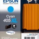 EPSON INK CARTRIDGE CYAN 405XL DURABRITE ULTRA INK, 1 x 14.7 ml, 1, 1K PAGES, FOR WF-3820, WF3825, WF-4820, WF-4825, WF-4830, WF-7830, WF-7835, WF-7840