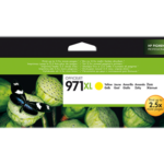 HP INK CARTRIDGE YELLOW HIGH YIELD, HP 971XL, FOR PRINTERS OFFICEJET PRO X451DW, X476DW, X551DW, X576DW - 6.600 PAGES