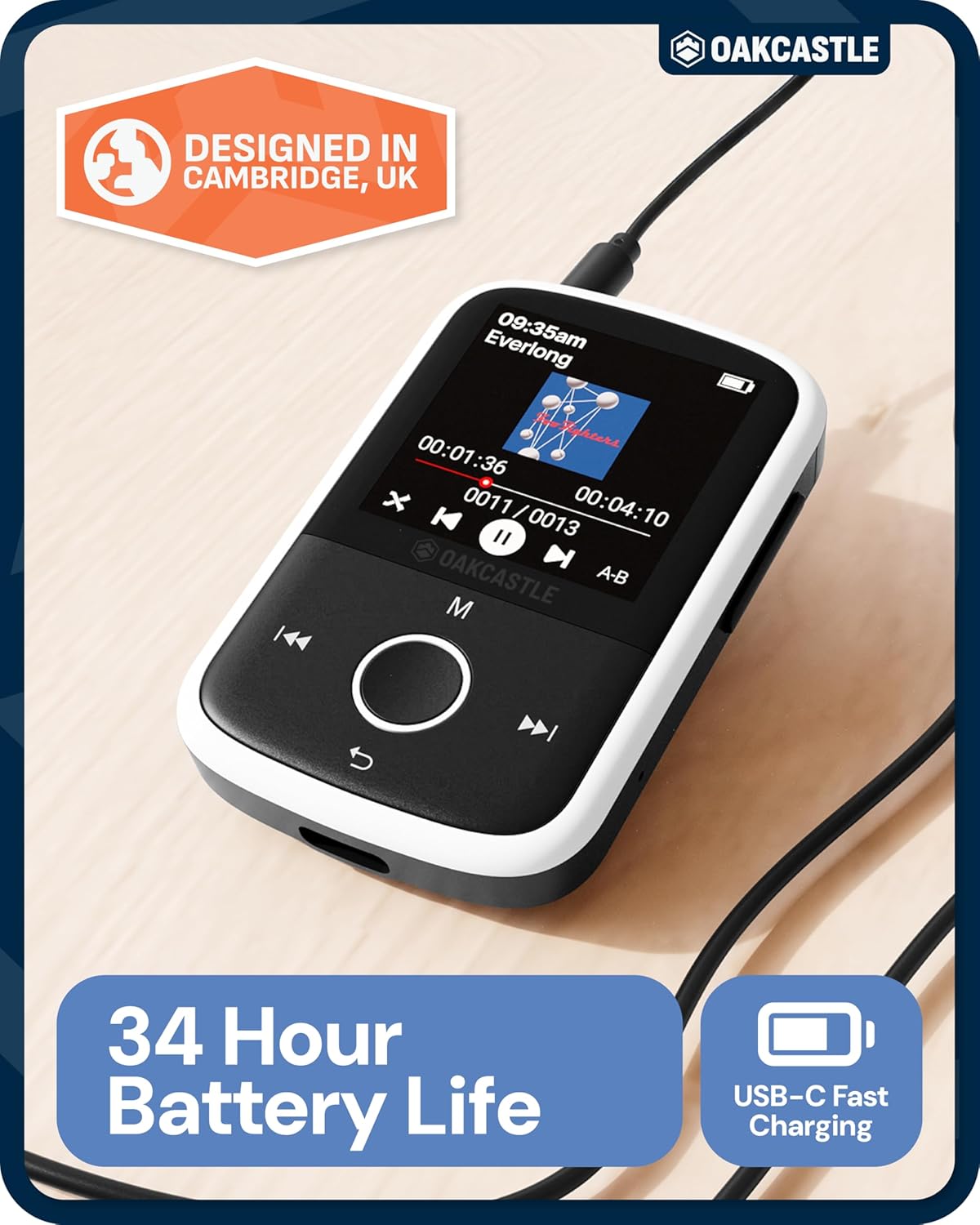 Majority Portable MP250 Player 16GB BT+Earphones (Oakcastle) - Image 2