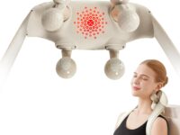 SKG H7-Ultra Neck & Shoulder Massager with White Massage Heads