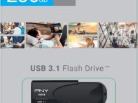 PNY Flash Drive Attache 4 USB 3.1 Stick 256GB Capless Slider Black FD256ATT431KK