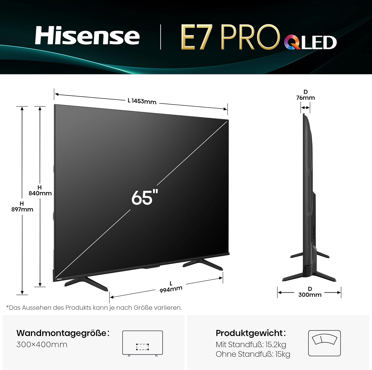 Hisense 65E7Q PRO 65'' 4K Smart QLED144hz TV - Image 11