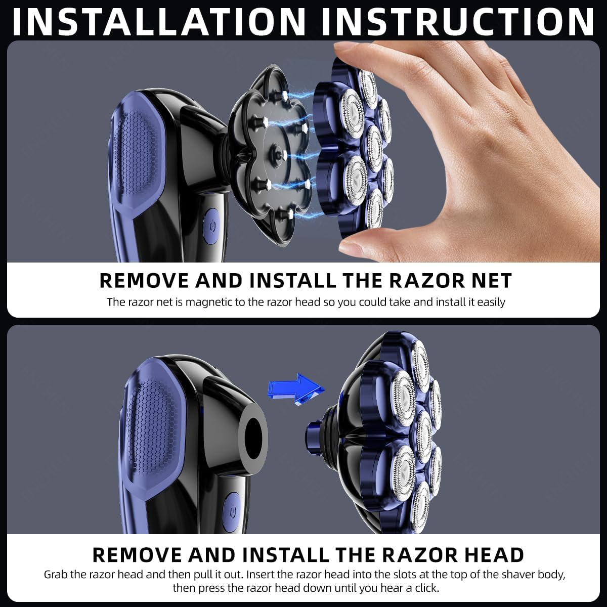 Enchen Hair Clipper Alien Pro 2 USB-C 800mAh Black - Image 4