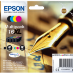 EPSON INK CARTRIDGE 16XL MULTIPACK, 1 x 6.5 ml YELLOW, 1 x 6.5 ml CYAN, 1 x 6.5 ml MAGENTA, 1 x 12.9 ml BLACK, FOR WF-2750DWF & OTHER OLD MODELS