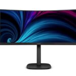 PHILIPS MONITOR 34'', BUSINESS, VA, CURVED, WQHD, 3440 X 1440, 60Hz, 4MS, POWER DELIVERY 90W, SPEAKERS, 300CD/M2, TILT, HEIGHT ADJUSTABLE, SWIVEL, LAN, HDMI X 1, DISPLAY PORT, USB-C, 5YW, BLACK