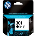 HP INK CARTRIDGE BLACK, HP 301, FOR PRINTERS 1000, 1050, 2000, 2050, 3000, 3050, 1010, 1050A, 1510, 1512, 1514, 2050A, 2540, 2542, 2544, 3050A, 3052A, 3054A, - 190 PAGES