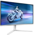 PHILIPS MONITOR 27'', GAMING, EVNIA, F, QD OLED, 2560 X 1440, 240Hz(OC 260Hz), 0.3 MS, 300CD/M2, TILT, SWIVEL, HEIGHT ADJUSTABLE, PIVOT, HDMI X2, DISPLAY PORT X1, 3YW, WHITE