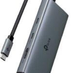 TP-LINK HUB 6-PORT, USB-C, SPEEDS OF UP TO 5GBPS, 10 TIMES FASTER THAN STANDARD USB 2.0, BLACK