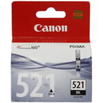 CANON INK CARTRIDGE CLI-521 BLACK FOR IP4700, MP560, MP640, MX870, MP980, MP630, MP620, MP620B, MP540, MP540X
