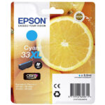 EPSON INK CARTRIDGE CYAN 33XL, 1 x 8.9 ml, FOR XP-530, XP-630
