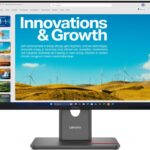 LENOVO MONITOR 23.8'', D, THINKVISION P24QD-40 BUSINESS, IPS, WLED, QHD 2560x1440, AG, 4MS, 120Hz, 300 CD/M², VESA, HEIGHT ADJUSTABLE, TILT, SWIVEL, PIVOT, LAN, HDMI, DP, DPOut, USB-C, USB-C, USB-B, 4xUSB-A, 1xUSB-C, 3YW, ECLIPSE BLACK