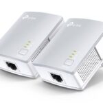TP-LINK POWERLINE AV600, TWIN PACK, 1 X10/100 PORT, 128-BIT AES ENCRYPTION, PLUG AND PLAY, UK PLUG