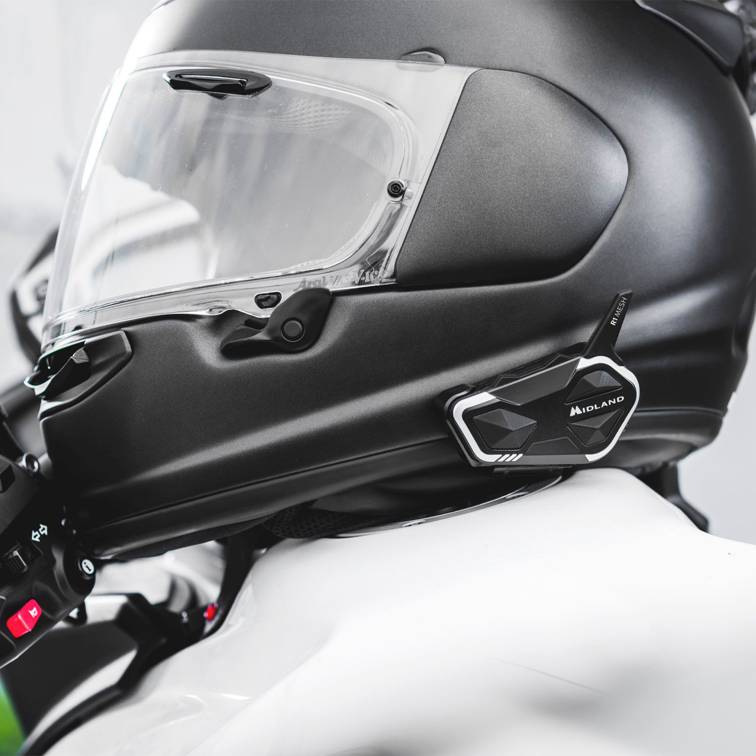 Midland Moto Intercom R1 Mesh Hybrid BT & Mesh Helmet Headset (single) - Image 7
