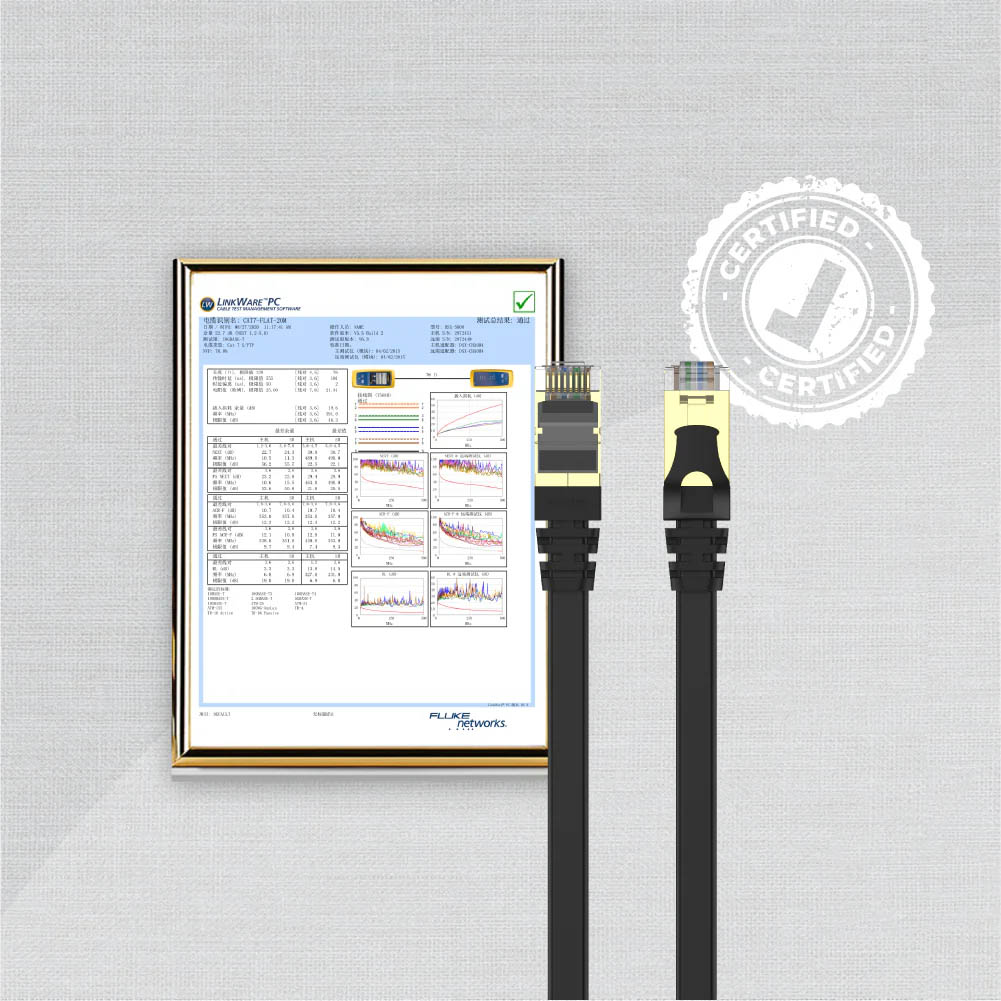Unitek Network Patch Cable CAT7 Flat SSTP CU Black 5.0m C1897BK-5M - Image 7