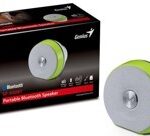 GENIUS SPEAKERS SP-900BT PORTABLE 2W RMS, BLUETOOTH 3.0, WIRELESS RANGE UP TO 10M, BUILT-IN MIC FOR VOICE CONFERENCE, LITHIUM BATTERY, USB CHARGE, AUX-IN JACK, WHITE / GREEN