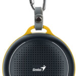 GENIUS SPEAKERS SP-906BT R2 3W RMS, BLUETOOTH 4.1, DRIVER UNIT 40MM, WIRELESS DISTANCE 30M, MICROPHONE, HOOK, 500mAh BATTERY UP TO 5H PLAY, BLACK