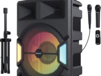 Majority Speakers Portable Karaoke PS500 150W 2xMic + Tripod (Oakcastle) UK