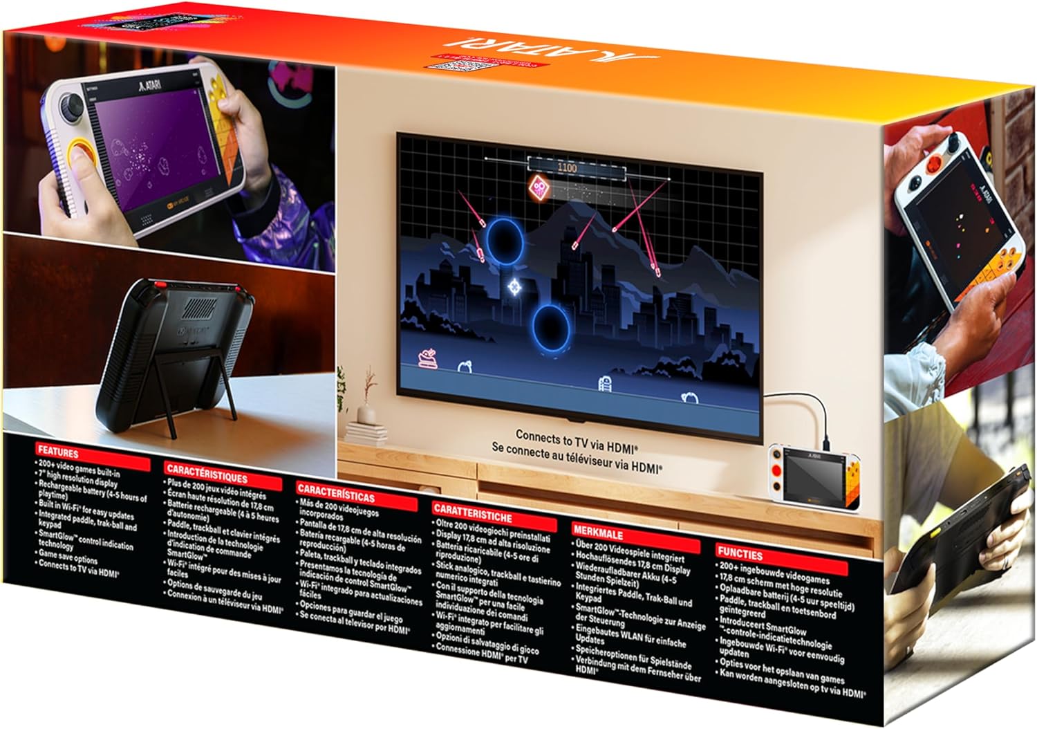 My Arcade GAMESTATION GO ATARI, Wifi, Rechargeable Battery, Over 200+ Preloaded Retro Video Games - Image 8