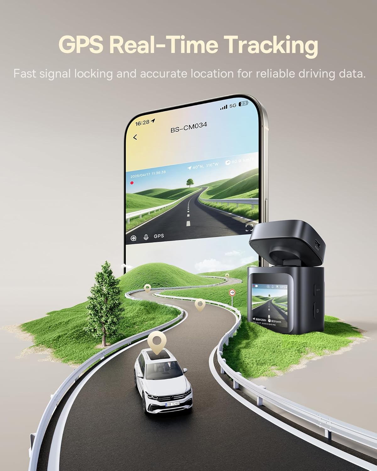 Baseus Car Dashcam Front 4K PrimeTrip VD1 Pro Black - Image 7
