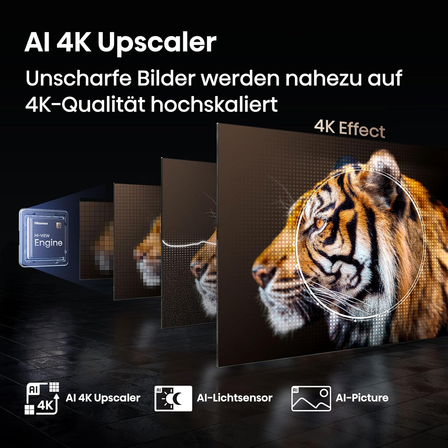 Hisense 65E7Q PRO 65'' 4K Smart QLED144hz TV - Image 3