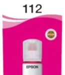 EPSON INK BOTTLE MAGENTA 112, 1 x 70.0 ml, 6K PAGES, FOR ITS L6550, L6570, L6580, L15150, L15160, L11160, L6490, L6460, L15180