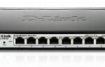 DLINK SWITCH 8PORT 1000BASE-T, SMART MANAGED, GIGABIT, FANLESS, RACKABLE, D-LINK GREEN ENABLED