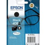 EPSON INK CARTRIDGE SINGLEPACK ULTRA INK BLACK 408XL(36.9ML), FOR WORKFORCE PRO WF-C4810DTWF