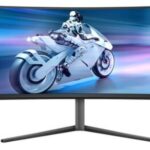 PHILIPS MONITOR 34'', EVNIA, GAMING, CURVED, CUR QD OLED, G, 3440x1440, 175 Hz, 0.03 MS, 32:9, G-SYNC, AMD FREESYNC-PREMIUM PRO, SPEAKERS, HEIGHT ADJUSTABLE, SWIVEL, TILT, HDMI X 2, DP X 1, USB HUB, DARK SLATE, 3YW