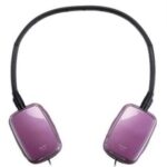 GENIUS HEADPHONES GHP-420S, FOR MUSIC, ADJUSTABLE HEADBAND, GOLD 3.5MM JACK, CABLE LENTH 1.2M, PURPLE