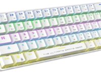 Armaggeddon MBA-61R White Wireless Bluetooth Mechanical Keyboard 61 Blue Keys