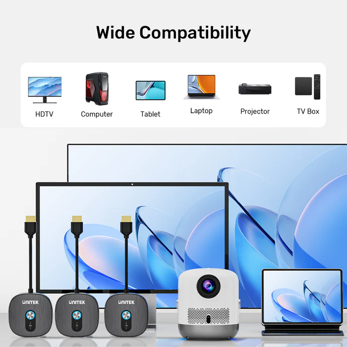 Unitek Wireless HDMl Additional Receiver for V1711A 1080p up to 50m V1711F - Image 8