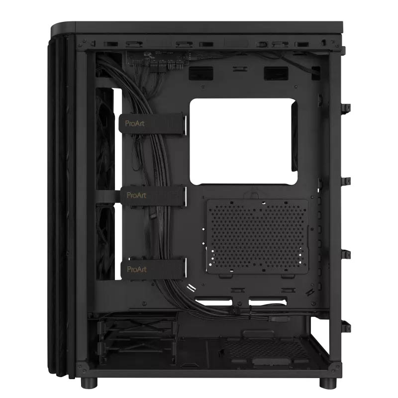 ASUS PC Case ProArt ATX Ash Wood Front Panel Tempered Glass Side Panel 3x Pre-Installed Fans Type-C PA401 Wood Edition Black TG - Image 8