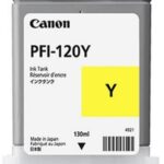 CANON INK CARTRIDGE PFI-120 YELLOW 130ml FOR TM-200, TM-205, TM-255, TM-300, TM-305, TM-350