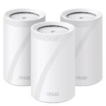 TP-LINK WIRELESS WHOLE HOME MESH KIT BE11000, WI-FI 7, TRI-BAND, 4× 2.5 GBPS PORTS, 4 X INTERNAL ANTENNAS, 2X2 MU-MIMO, QOS, OFDMA, PARENTAL CONTROL, ROUTER/AP MODE, WPA/WPA2/WPA3, WHITE, PACK OF 3 UN