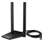 TP-LINK WIRELESS ADAPTER, DUAL BAND, AX1800, USB 2.0, WI-FI 6, 2× HIGH-GAIN DUAL-BAND ANTENNAS, BLACK
