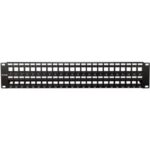 DLINK PATCH PANEL CAT5E, CAT6 UTP 48PORT, UNLOADED, 2U, BLACK