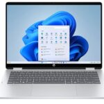 HP NOTEBOOK OMNIBOOK 5 FLIP 14-FPO0002NV, INTEL CORE 5 120U 1.4-5GHz/12MB, 10 CORES, 16GB (DDR5-5200 ONBOARD), 512GB PCIe Gen4 NVMe M.2 SSD, INTEL GRAPHICS, 14'' 2K IPS TOUCH ( (1920 x 1200), WIN 11 HOME, 2YW, GLACIER SILVER