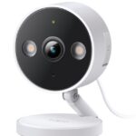 TP-LINK IP CAMERA INDOOR/OUTDOOR, WIRELESS 2.4GhZ, 2K QHD 4MP, IP66, BUILT IN MIC AND SPEAKER, SOUND AND LIGHT ALARM, TWO-WAY AUDIO