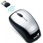 GENIUS MOUSE WIRELESS MINI NAVIGATOR 905, 2.4GHz, 3-BUTTONS, 1600DPI, BLUEEYE, STICK-N-GO, USB PICO RECEIVER, SILVER