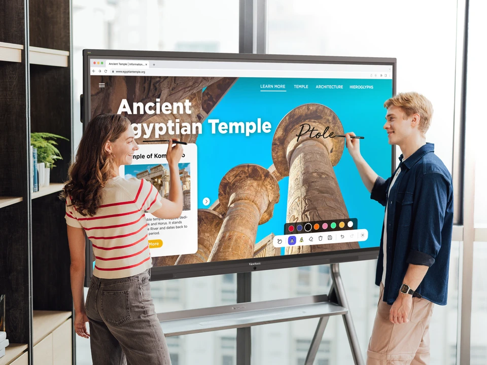 Viewsonic Viewboard Interactive Display Whiteboard 55" 4K Android EDLA 64-Point Touch 2.1 Speakers 8 Mic Array IFP5541-1-1C - Image 8