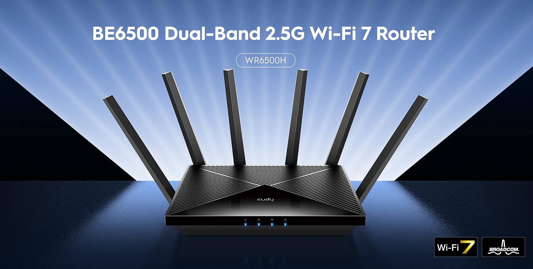 Cudy Router BE6500 Dual Band 2.5GbE Wi-Fi 7 Mesh VPN WR6500H - Image 3
